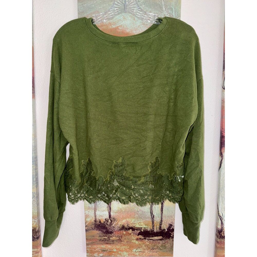 Loft Green Lace Sweater